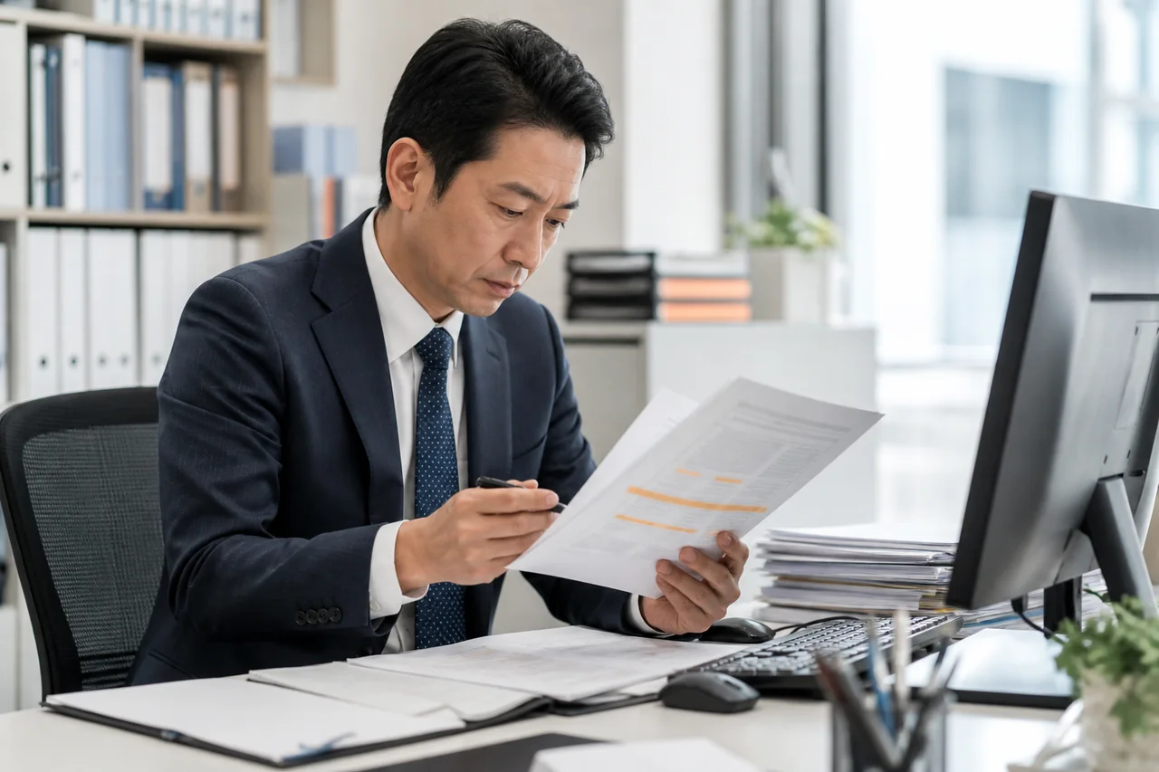 更新日・通知期限・担当を抽出して人が確認するを実務で進める様子
