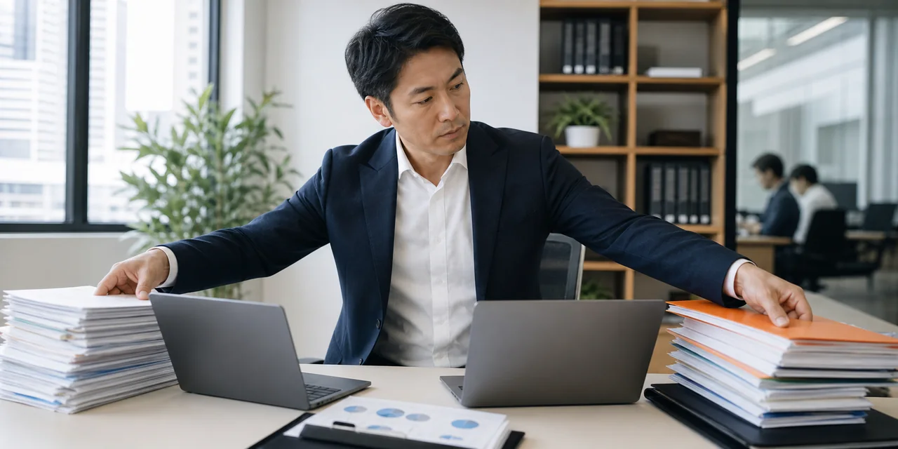 公開情報と社内履歴を分けて集めるを実務で進める様子
