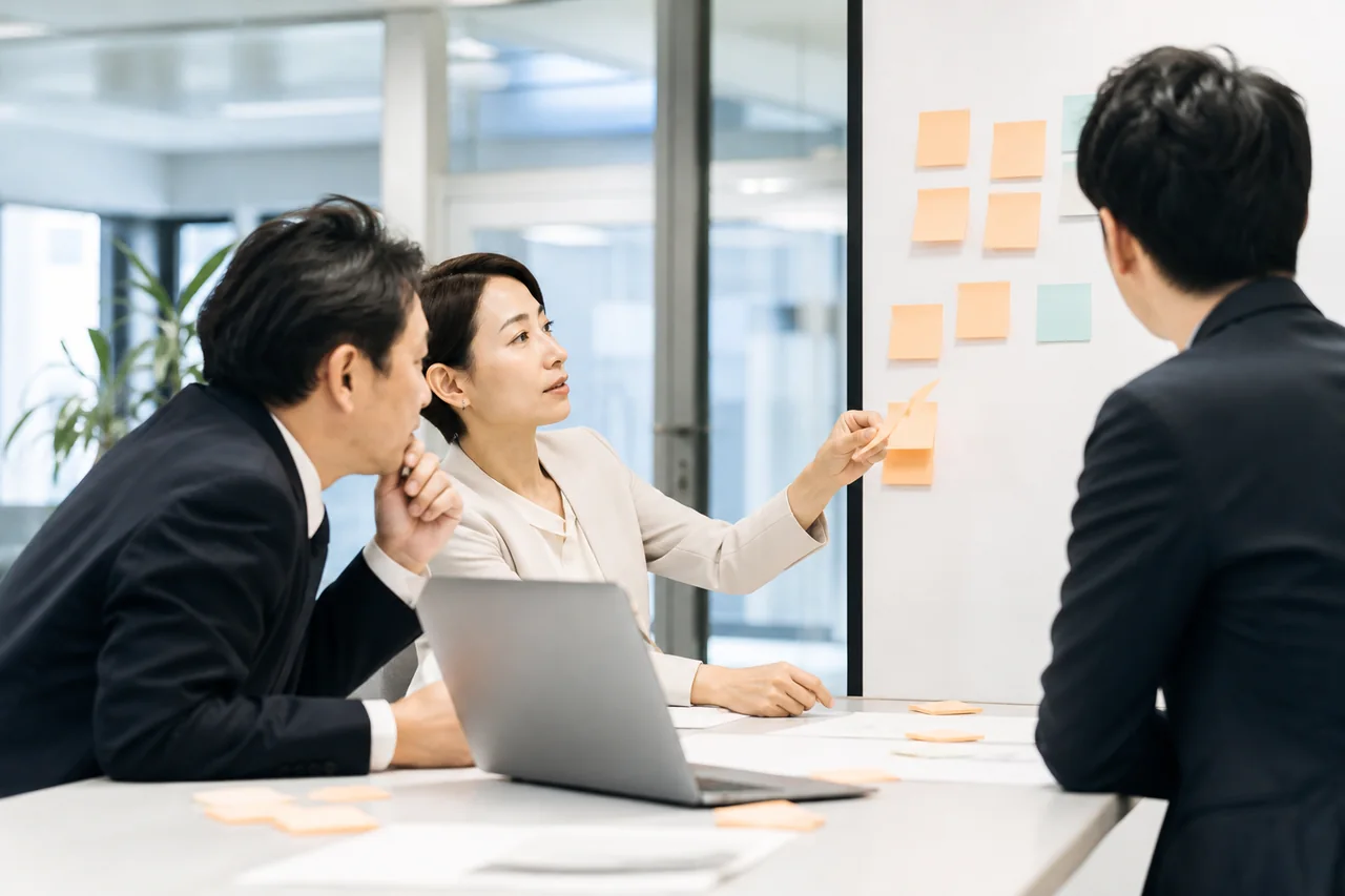 商談後に仮説の当否を記録するを実務で進める様子