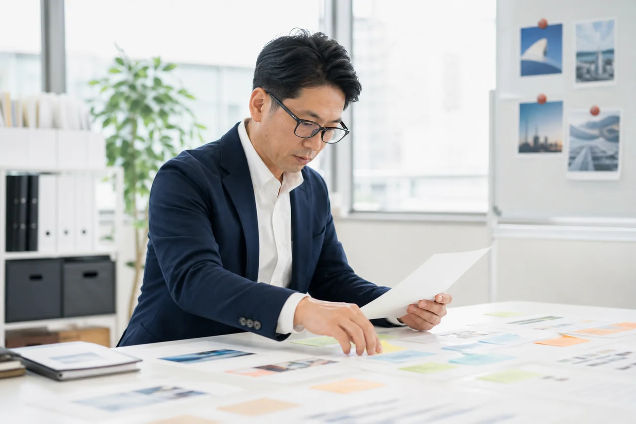 事実・例・注意点を台本素材として分けるを実務で進める様子