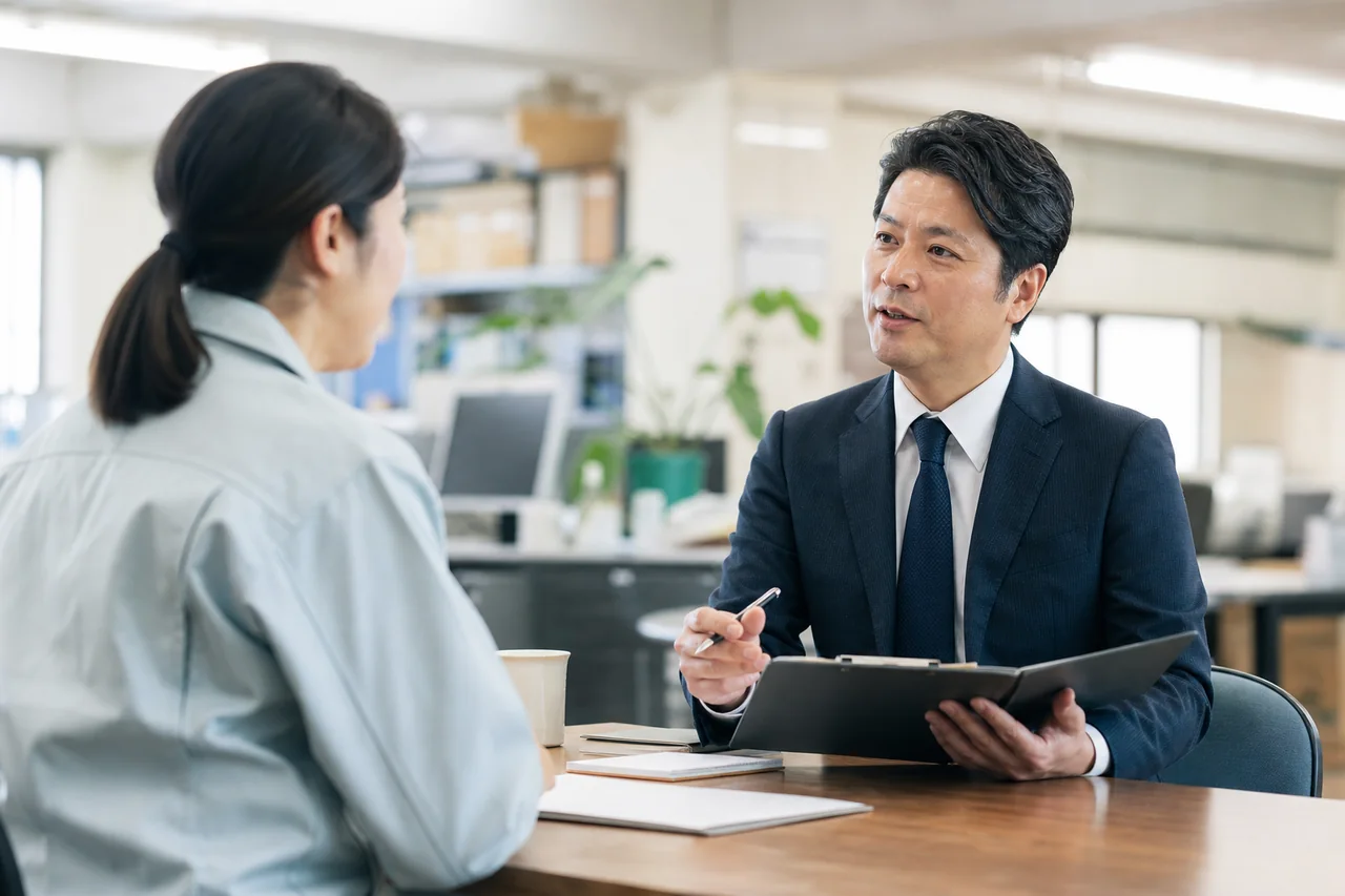 候補者の判断に必要な質問を先に作るを実務で進める様子