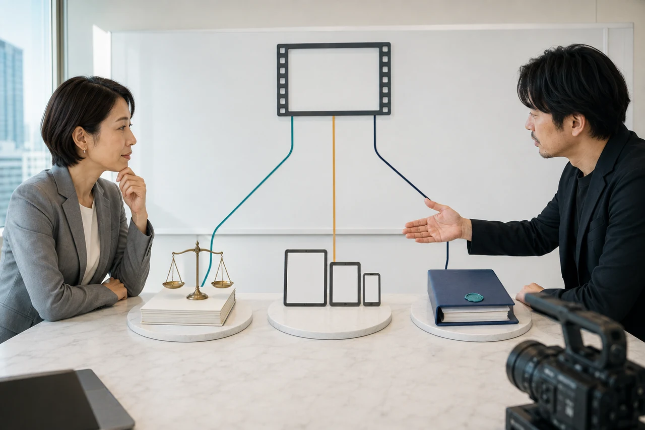 法令・媒体規約・社内基準を分けて一つのAI動画へ適用する確認会議