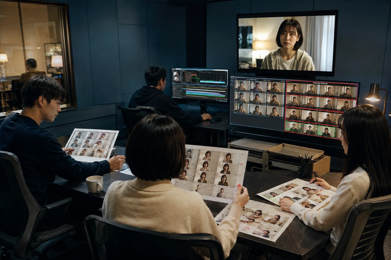 使用可能テイクと不合格理由を分け参照素材へ改善を戻す動画検品チーム