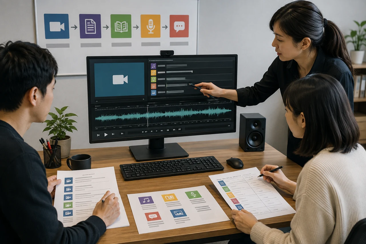 原文台本・承認用語集・タイムコードをそろえる字幕制作工程