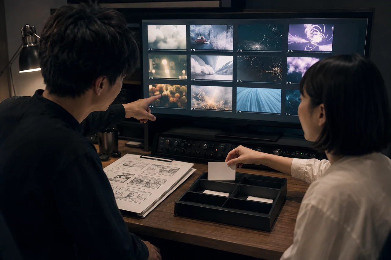 短いAI動画ラフを検品し承認済みカットだけを本制作へ渡すチーム