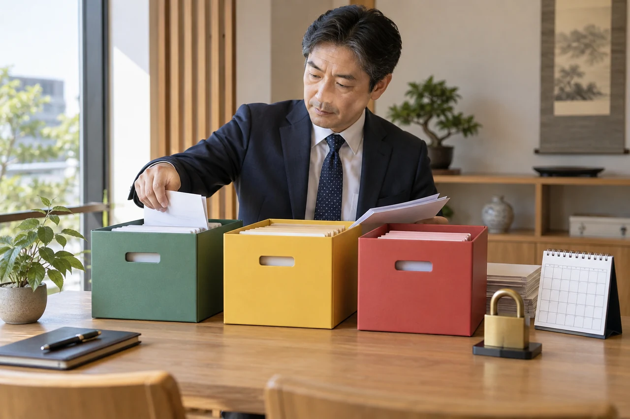 業務リスク別にログを短期・中期・長期へ分類する責任者