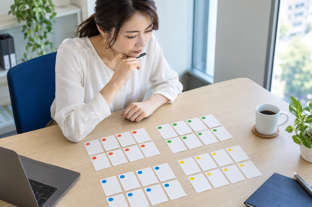 20件のテスト結果から費用・成功・手戻りを比較する担当者