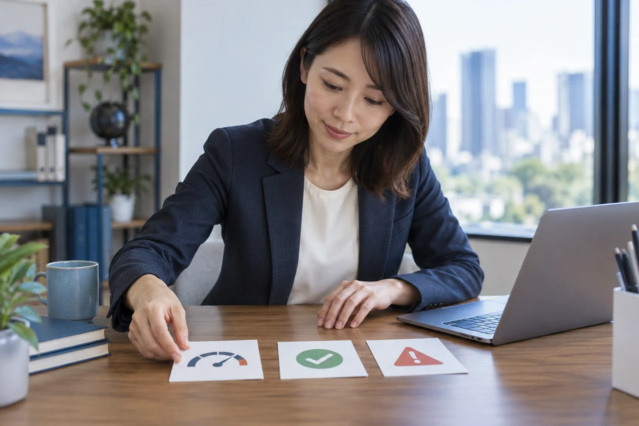 業務ルールを条件カードへ整理する担当者