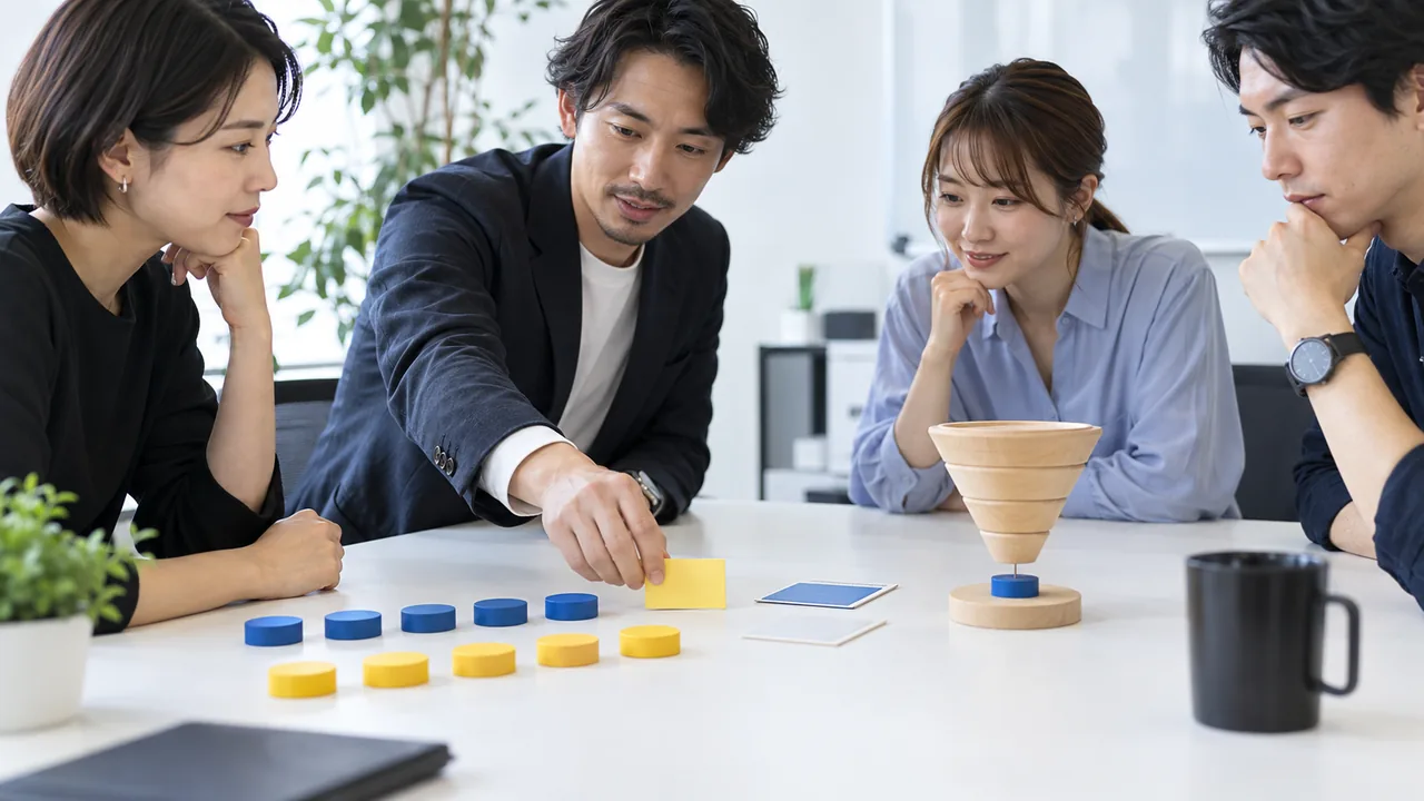 2週間の検索語句と商談品質を比較する運用会議