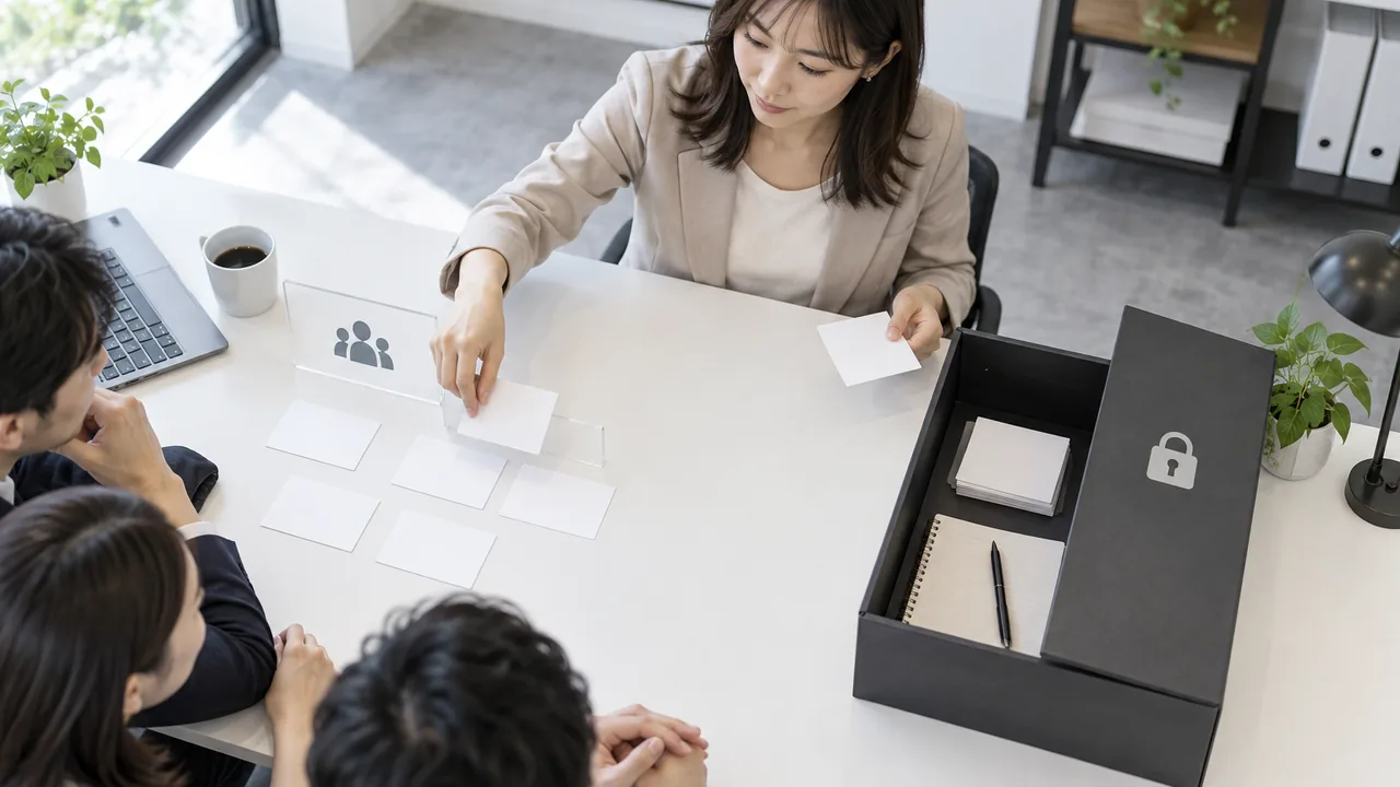 公開会話と非公開DMを情報の種類で使い分ける場面