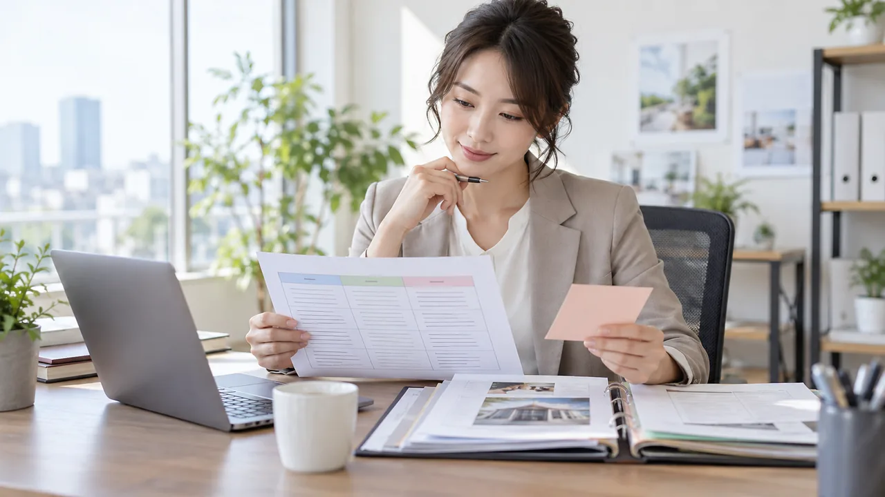 専門外の仕事を小さな成果物へ分ける少人数会社の担当者