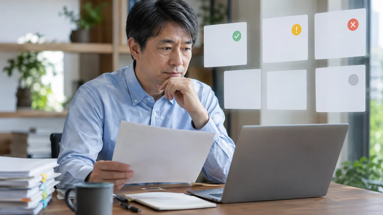 代表質問と更新後の再テストでAI回答品質を継続確認する場面
