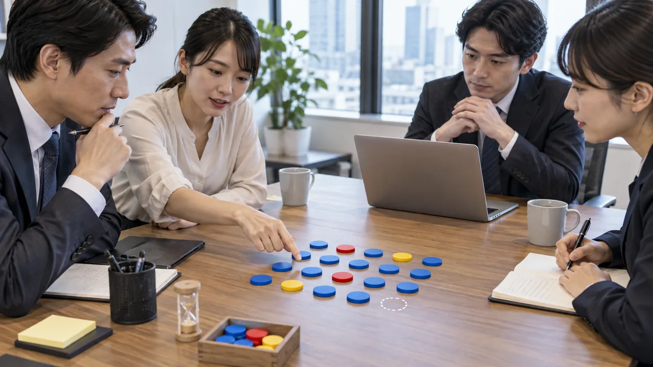 少量データの試験で見逃しと誤検知を色分けして測る場面