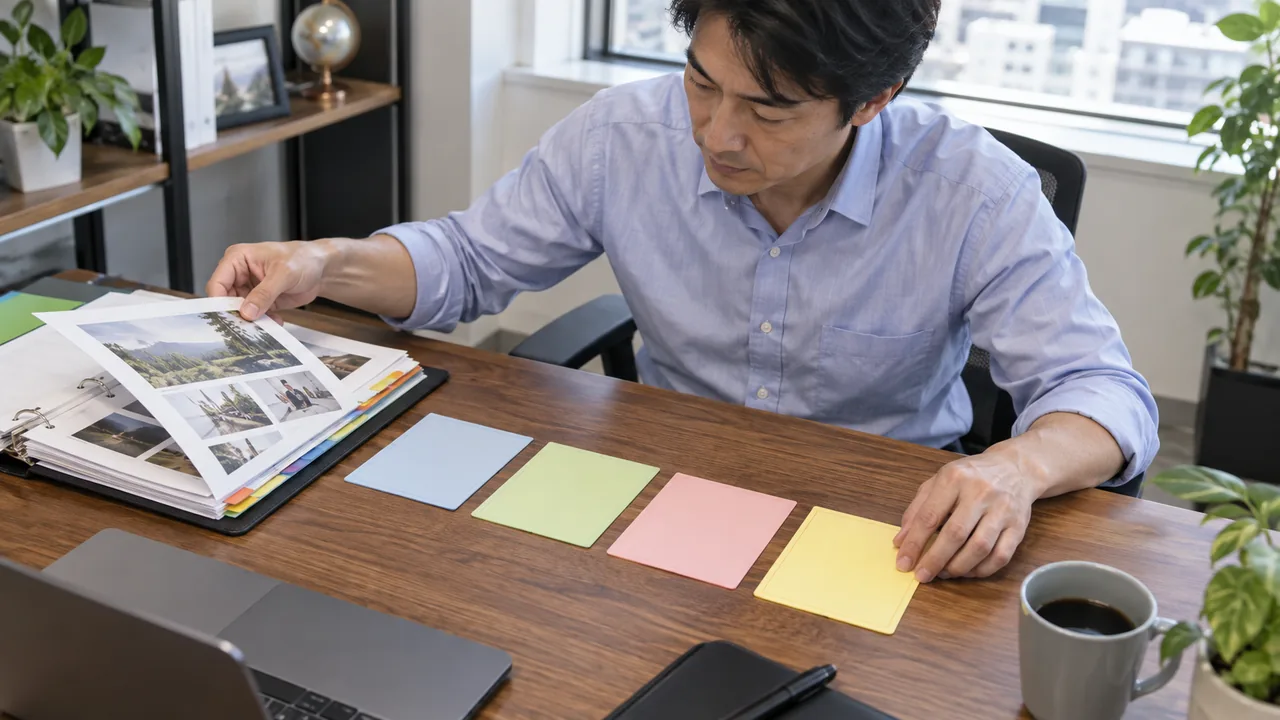 原本から結論・根拠・具体例・次の行動を選び出す場面