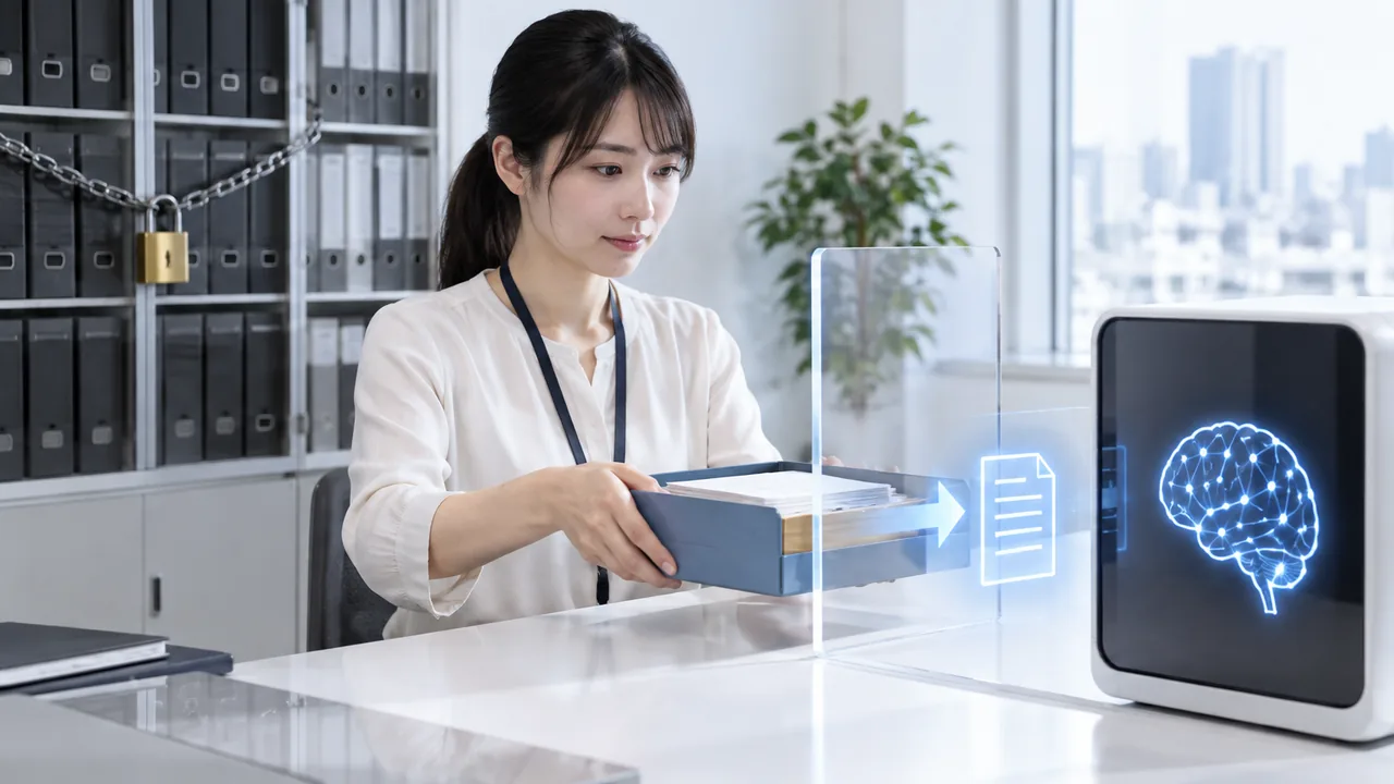 専用フォルダだけを読み取り接続する小規模な安全テスト