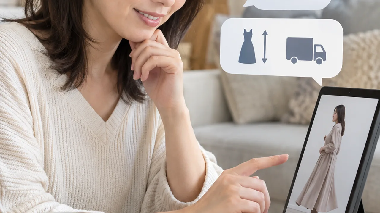 動画広告を見ながら商品への疑問を会話型AIで確認する視聴者