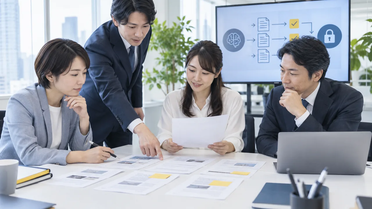 下書き限定の少量テストを人が承認して実行範囲を広げる場面