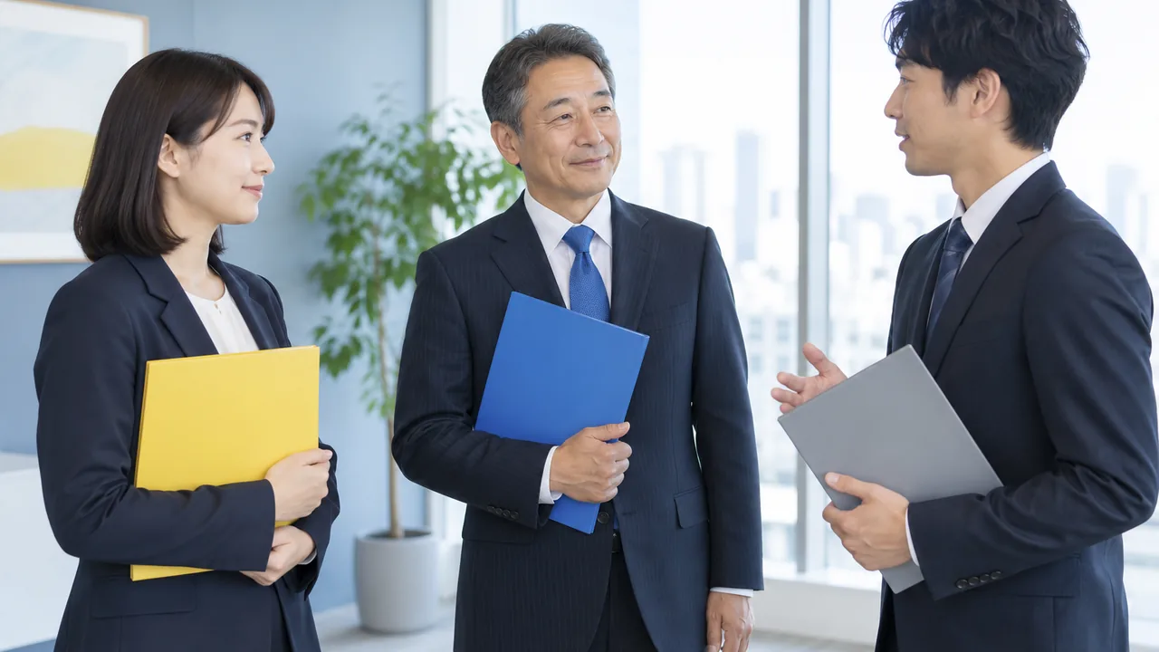 出演者本人・正式な代理人・社内責任者が登録範囲と同意を確認する場面