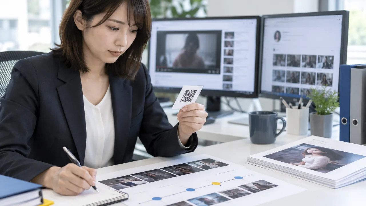 検出候補のURL・公開時刻・該当場面と出演許諾を照合する証拠保全