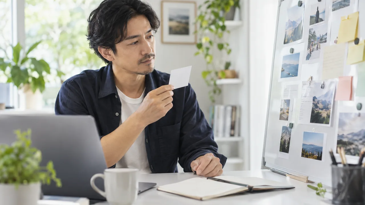 単発の会話カードと継続して進む目標ボードを比較する担当者