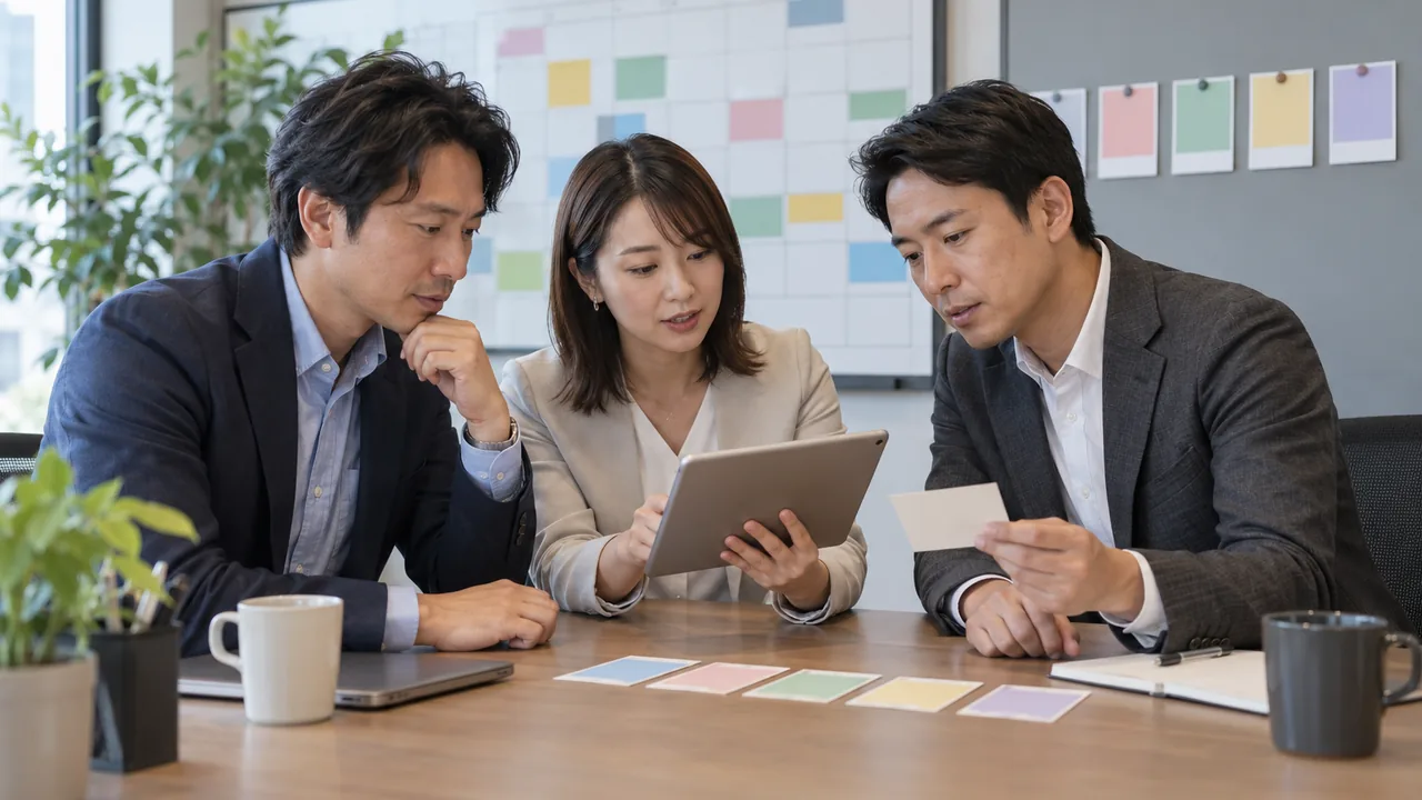五件の案件で会議準備と引き継ぎを小さく試す日本の営業チーム