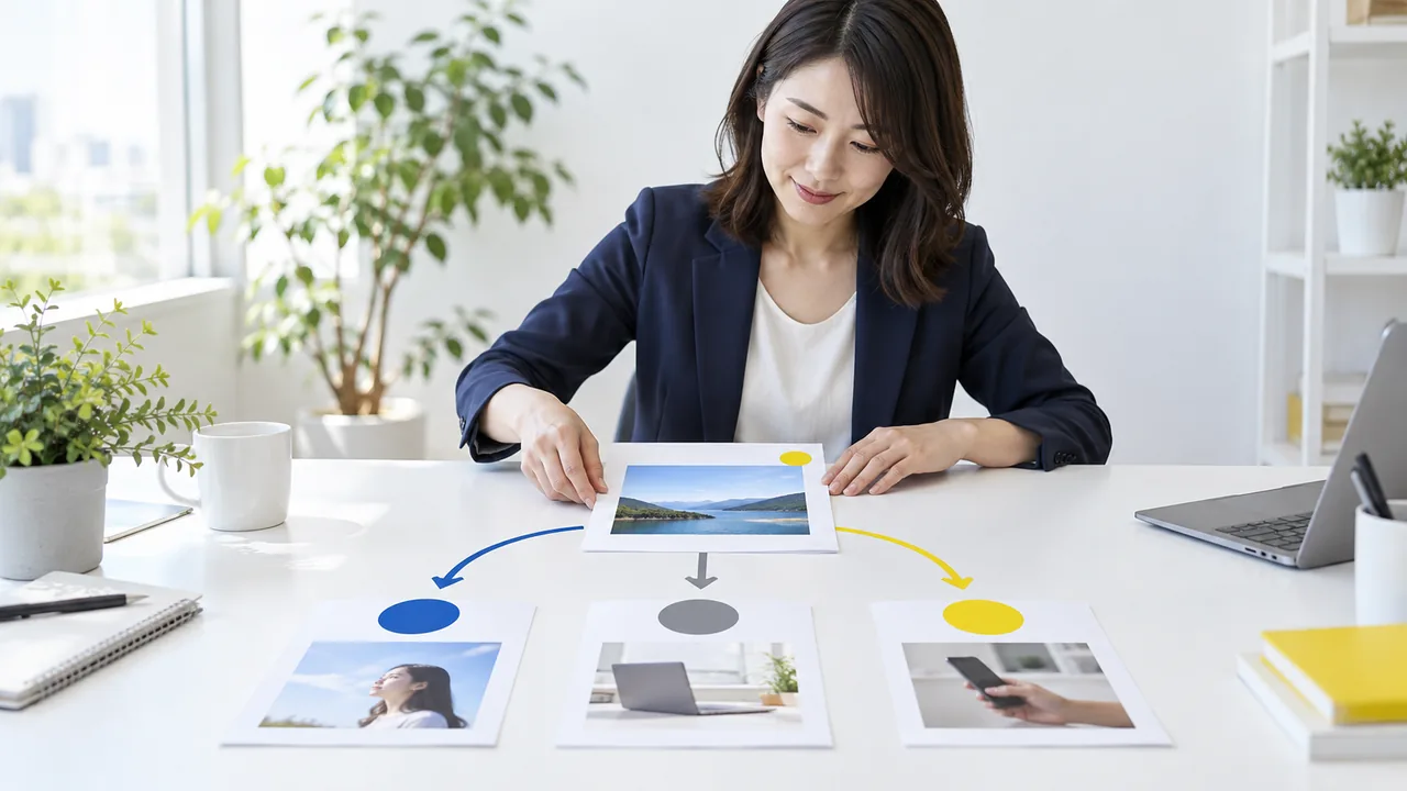 一つの情報源から三つの投稿目的を整理する日本の担当者
