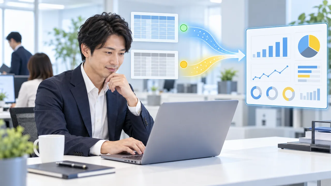 AIレポートへ渡す正本データと更新条件を確認する担当者