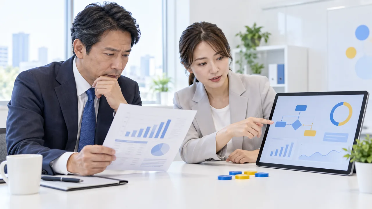 判断時間と修正量を比較して導入可否を測る日本の責任者と分析担当