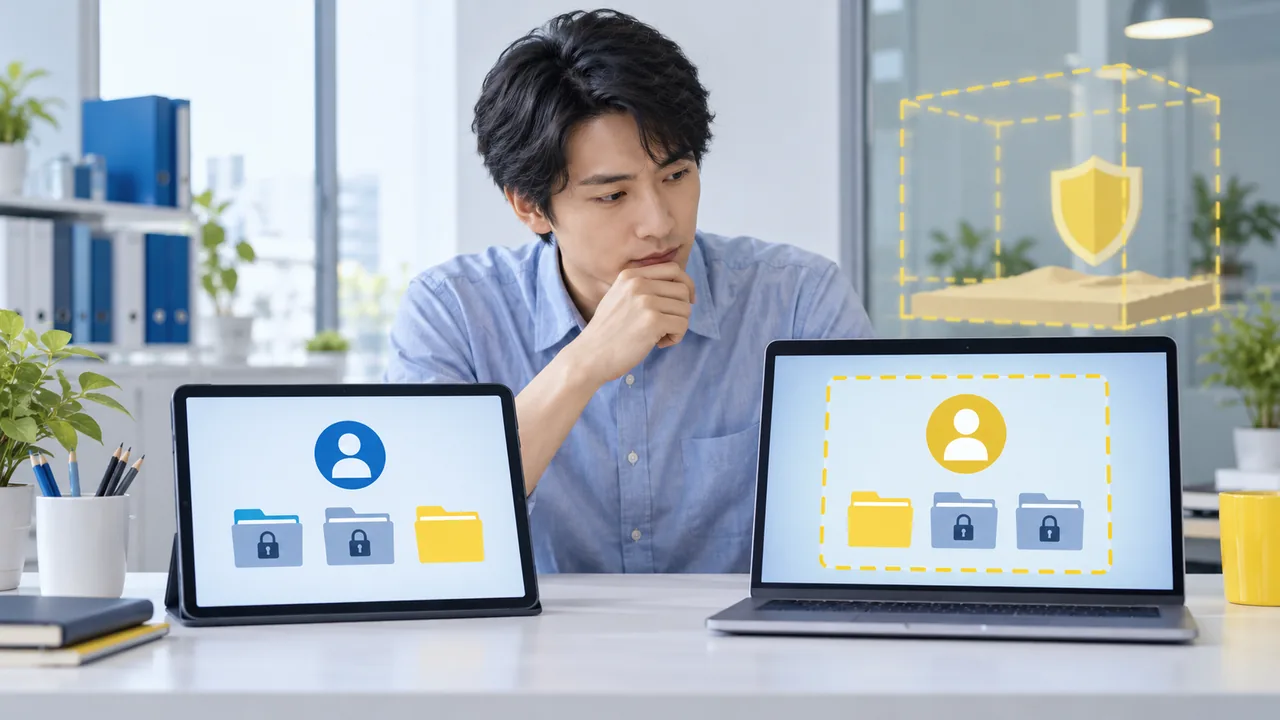 テスト環境で申請者と承認者の権限を検証する日本の担当者