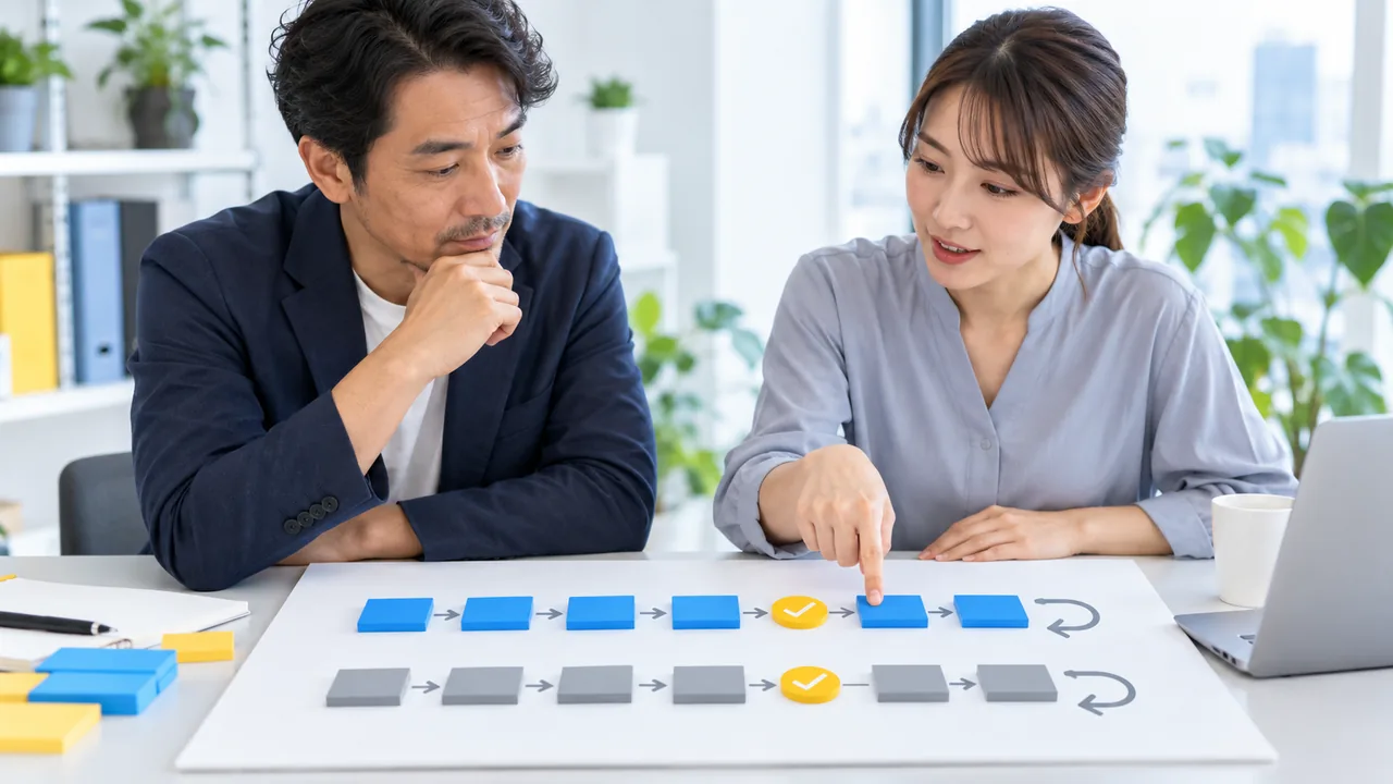 2週間のSNS承認試験で時間と差し戻しを比較する日本の責任者