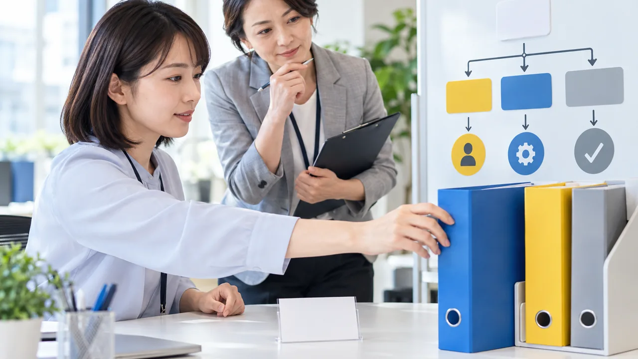 問い合わせ内容から正しい手順を引き当てるサポート担当者